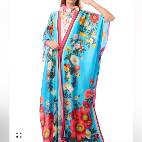 Aratta Other - Aratta Floral Garden Maxi Kimono